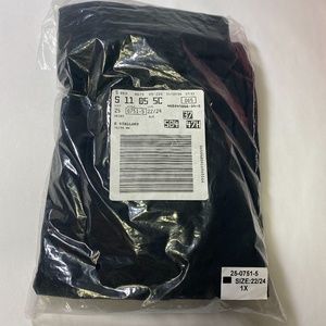 Woman Within travel knit maxi skirt. 1X Black